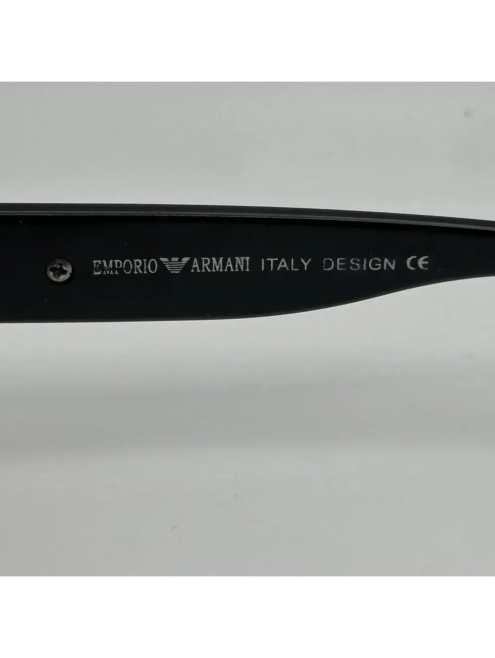 Emporio Armani Black Semi-Rimless Sunglasses